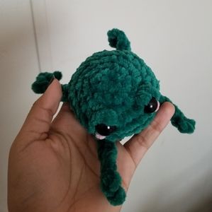 Crochet frog plushie